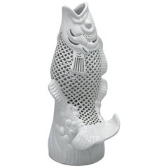 1960s Blanc de Chine Koi Carp Fish Sculpture