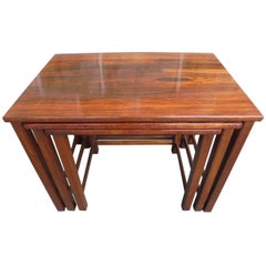 Vintage Retro Rosewood Nest Tables by Heals