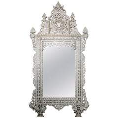 Gorgeous Large 1940s Palatial Syrian Mother-of-Pearl Mirror