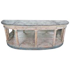 Italian Neoclassical Style Sideboard with Antique Mirrored Top