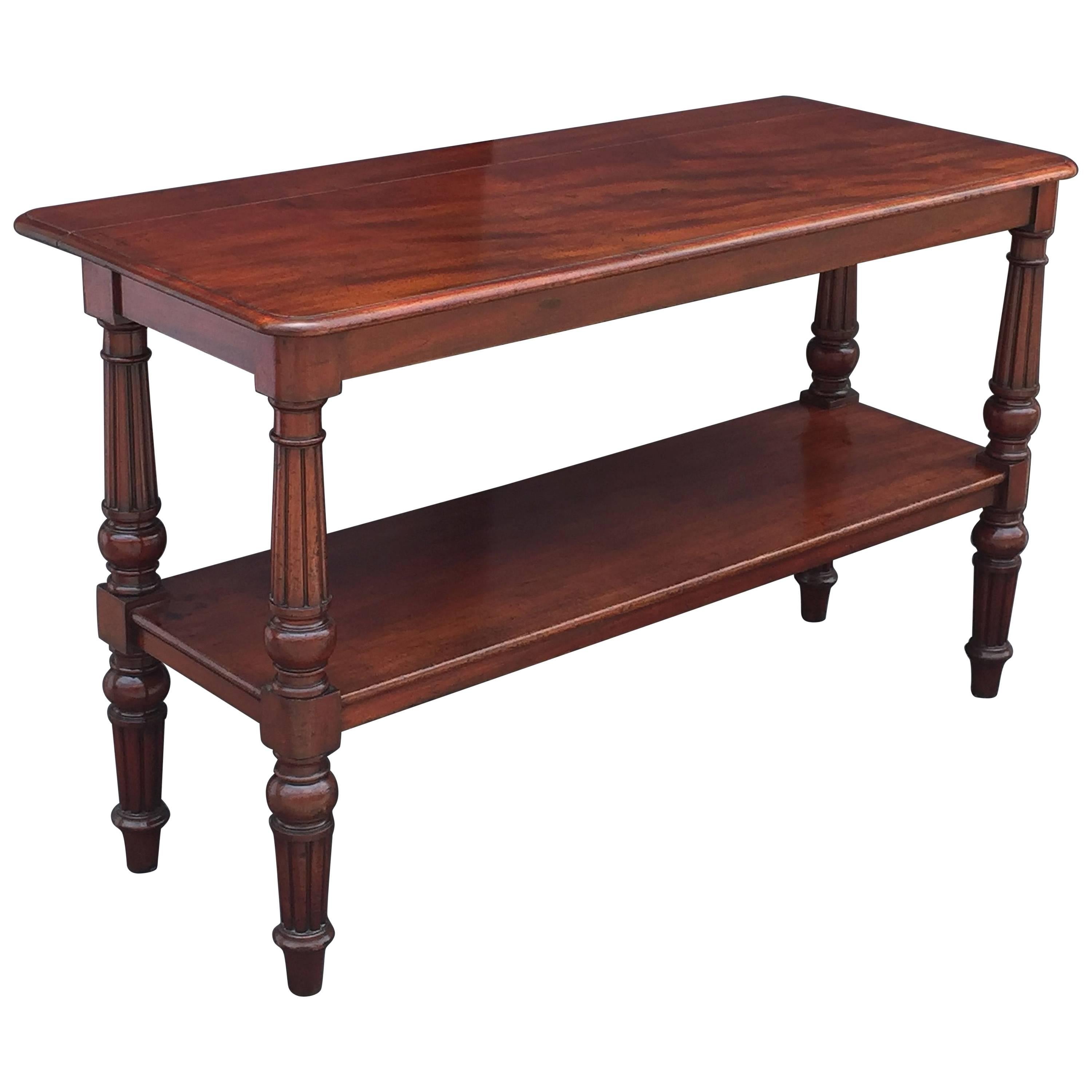 English Console Server of Mahogany with Extended Top