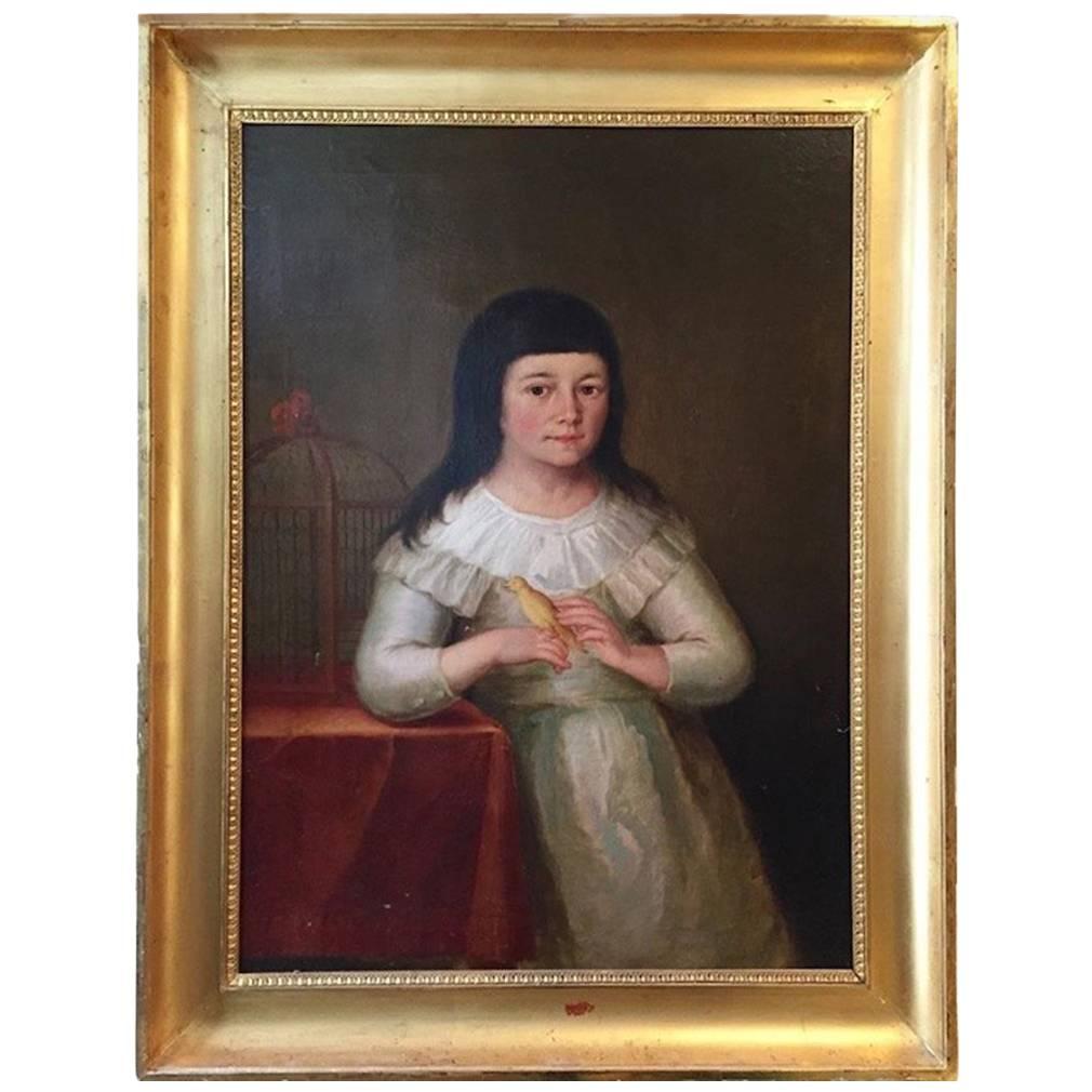 19th Century French Oil on Canvas For Sale