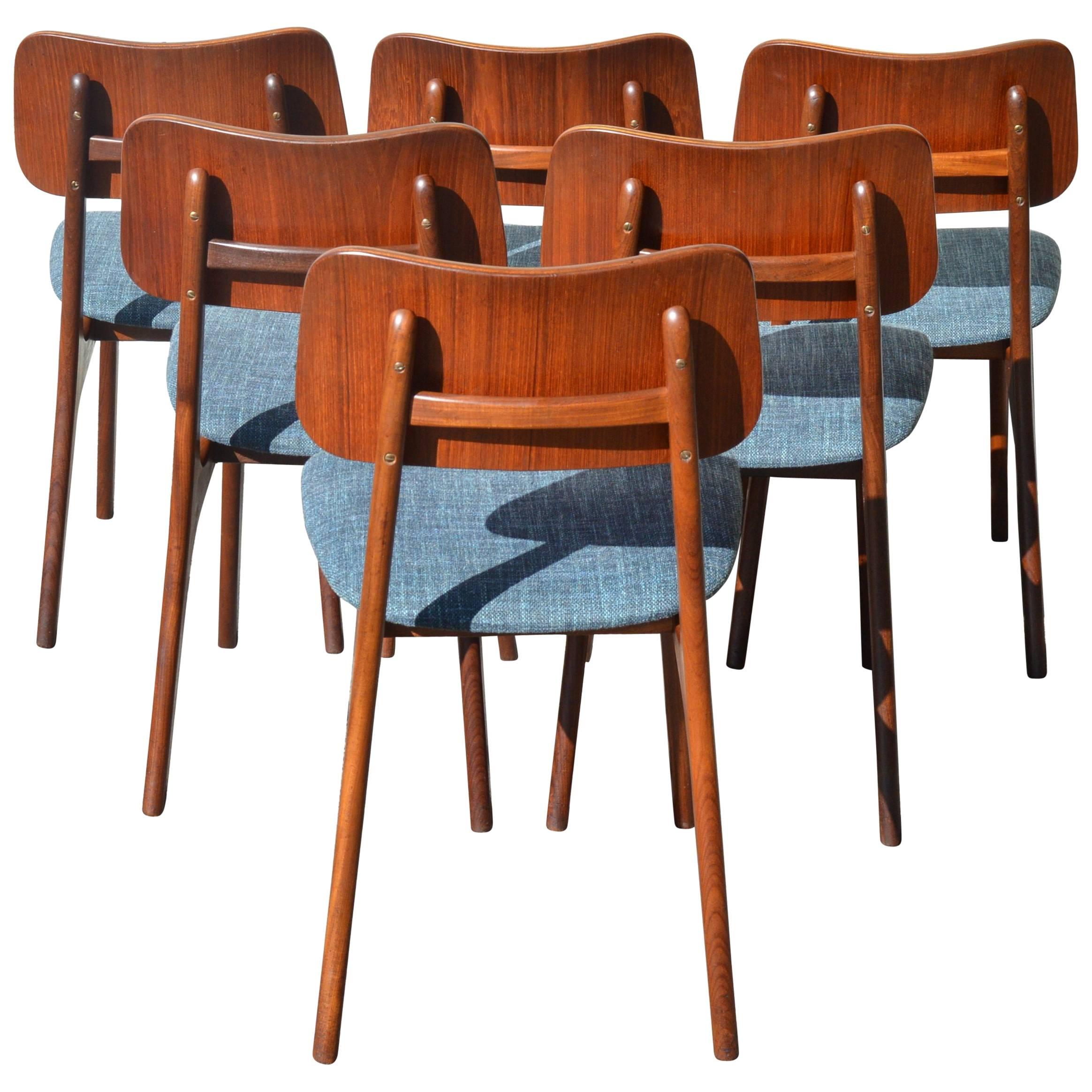 Set of Six Teak Dining Chairs by Arne Hovmand-Olsen