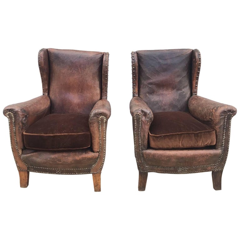 Beautiful French Leather Antique Club Chairs For Sale At 1stdibs Beautiful French Leather Antique Club Chairs For Sale - Beautiful French Leather Antique Club Chairs For Sale At 1stdibs
