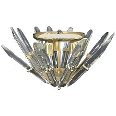 Gaetano Sciolari Three Lights Ceiling, circa 1970 Gaetano Sciolari Three Lights Ceiling, circa 1970