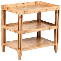 'Jason' Three-Tier Table in Pippy Oak