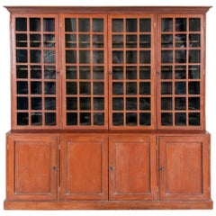 Red Painted Bookcase, circa 1910