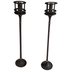 Dansk Designs 1960s Iron Candlesticks by Jens Quistgaard