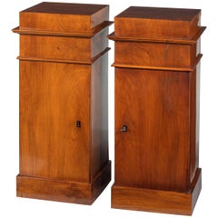 Antique Pair of Early 20th Century Mahogany Pot Cupboards