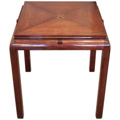 Mahogany Envelope Game Table from 1920s