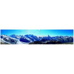 Swiss Alps Panorama, Artwork Large Canvas