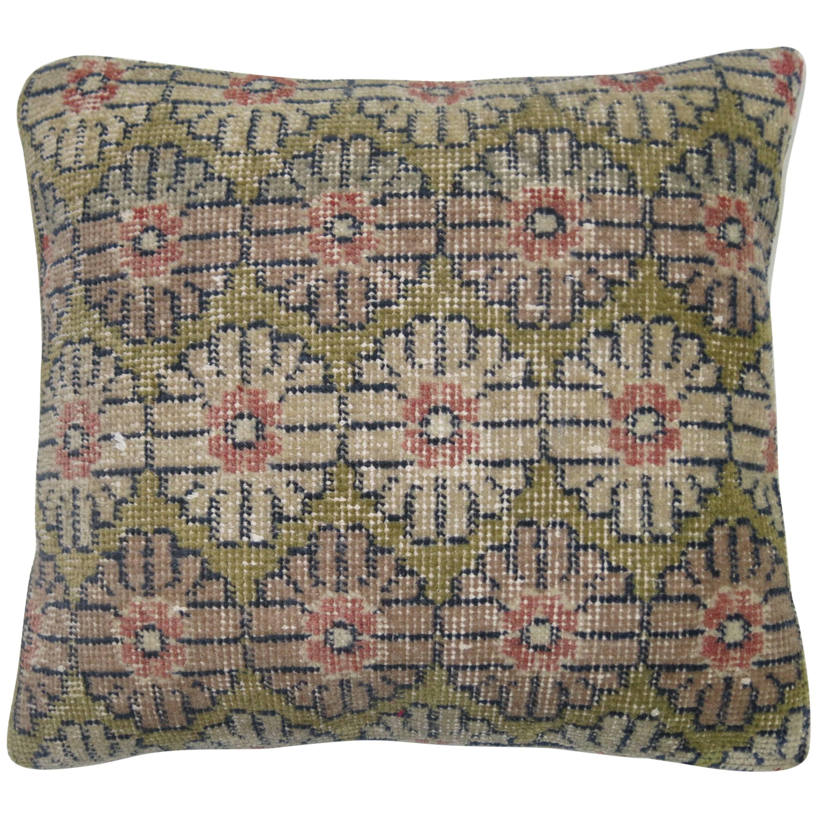 Green Turkish Deco Pillow For Sale