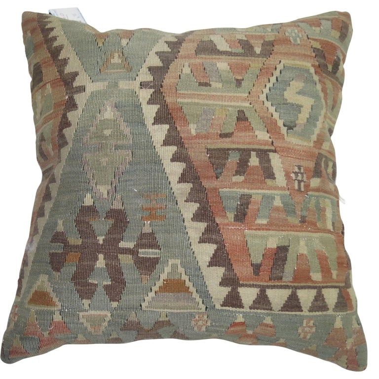 Vintage Turkish Kilim Pillow For Sale At 1stdibs