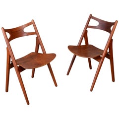 Pair of Hans Wegner CH29 'Sawbuck' Chairs