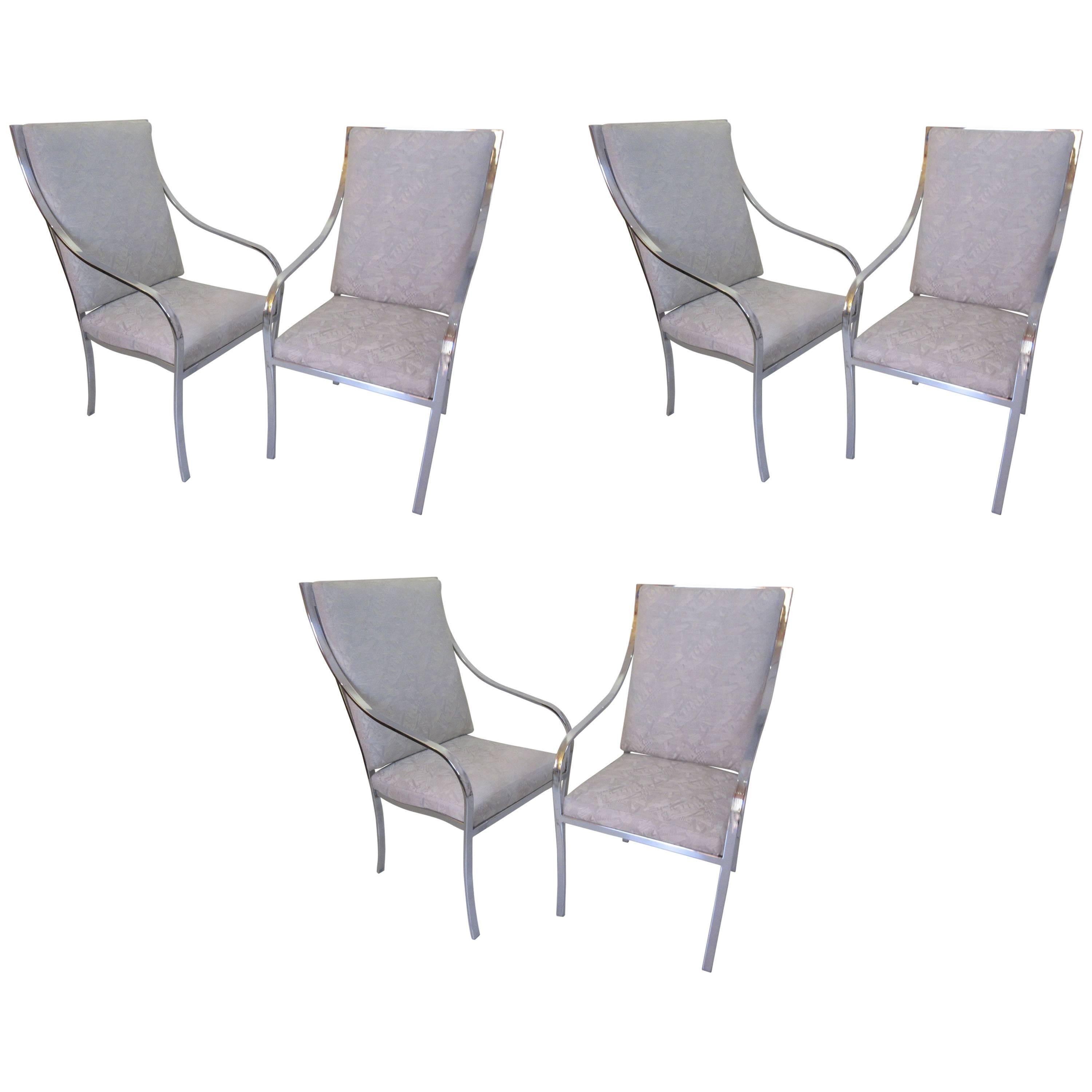 Milo Baughman for Thayer Coggin Six Dining Chairs