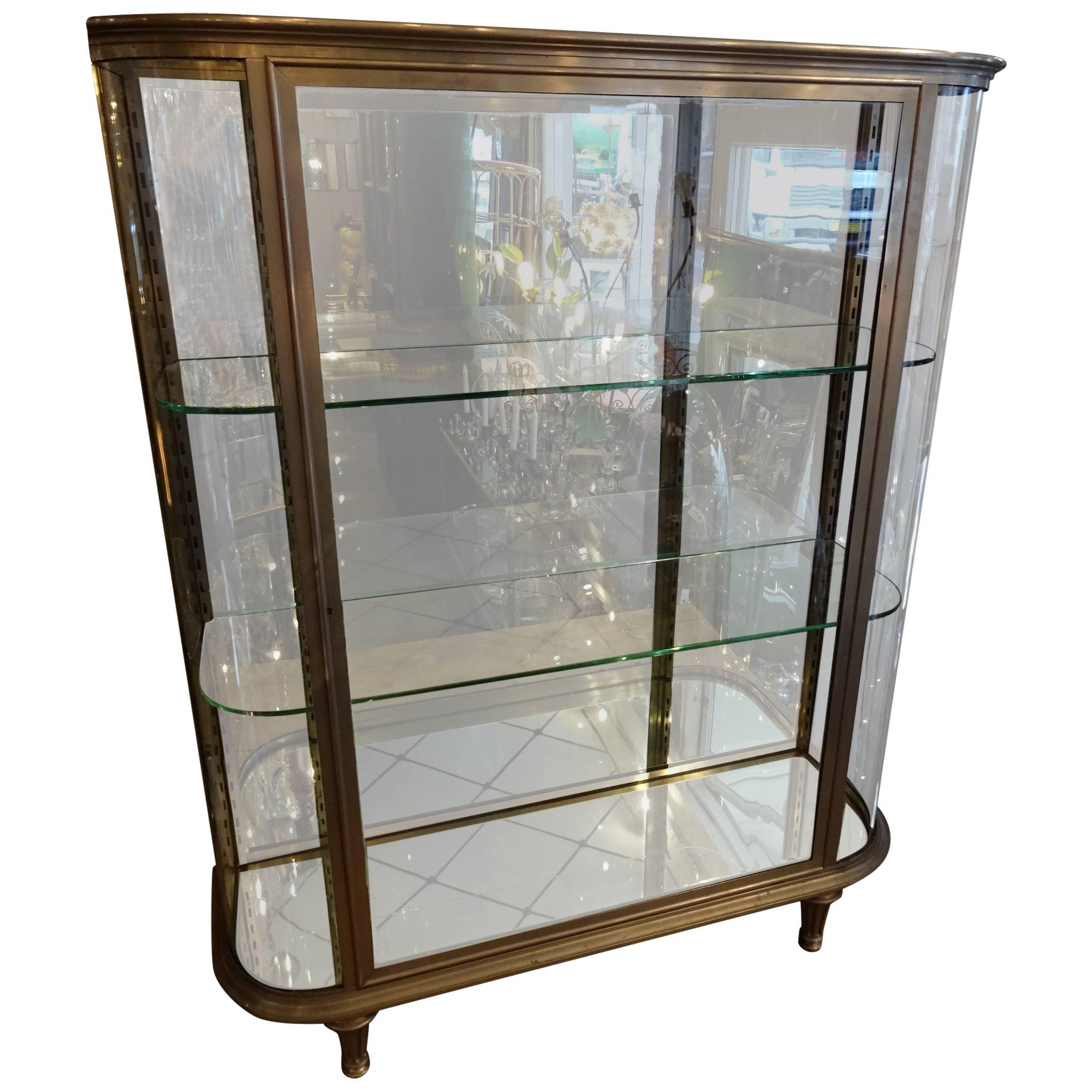 Late 19th Century Iron Display Cabinet Vitrine