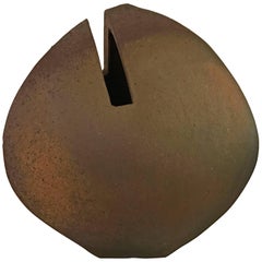 Malcolm Wright Abstract Wood-Fired Clay Sculpture