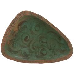 Rose Dodds Abstract Studio Ceramic Tray 1960s, California