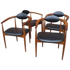 Set of Four Adrian Pearsall Captain Chairs 950-C