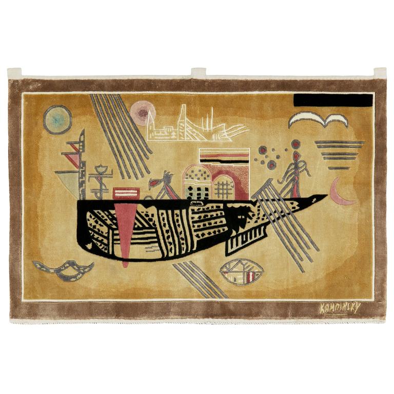 Modern Wall Hanging Rug After Wily Kandinsky For At 1stdibs Modern Wall Hanging Rug After Wily Kandinsky For