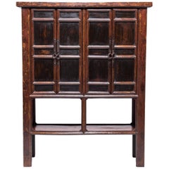 Four Door Chinese Provincial Cabinet with Iron Fittings 5