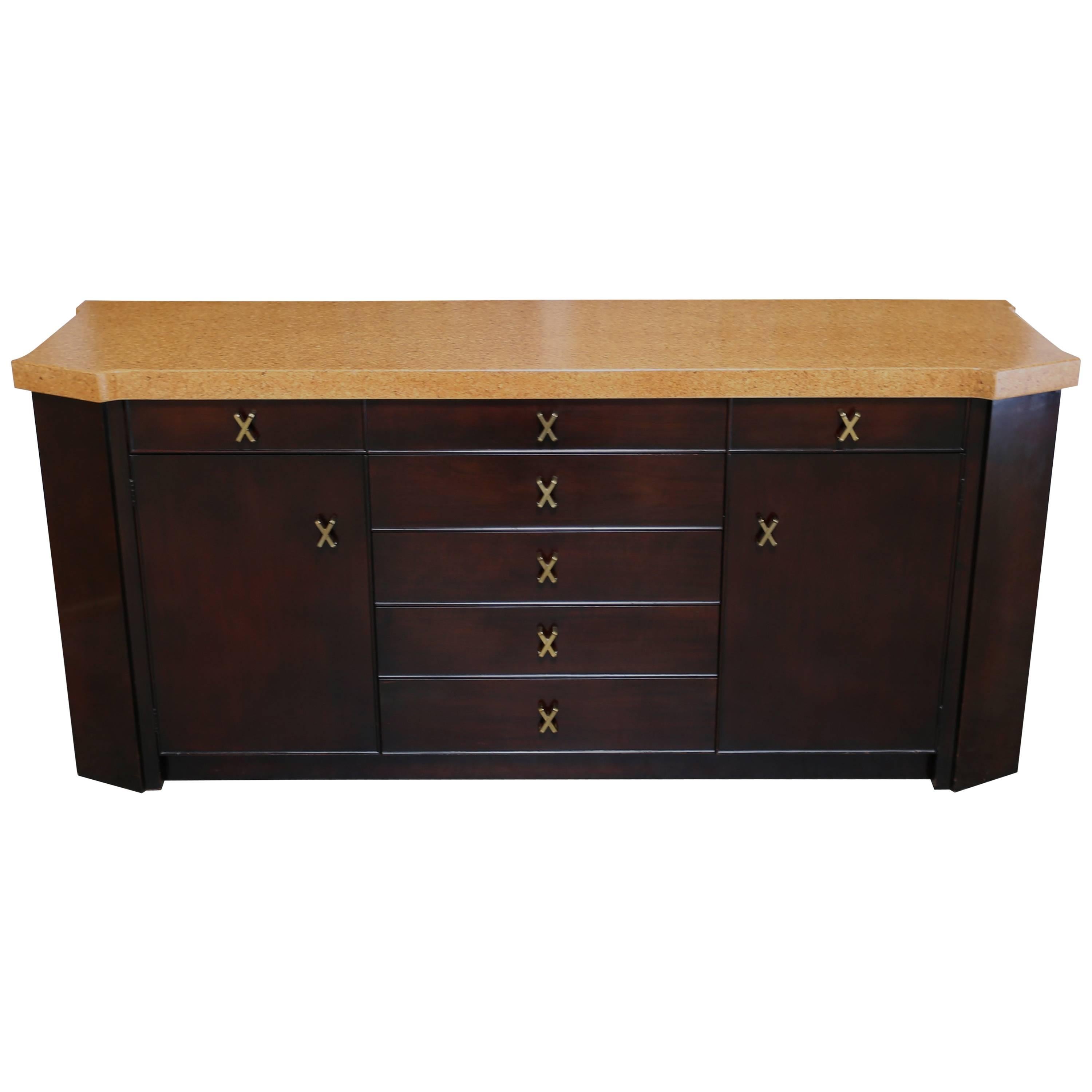 Cork Top Credenza by Paul Frankl
