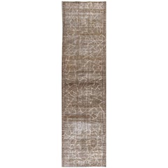 Vintage Distressed Persian Tabriz Rug