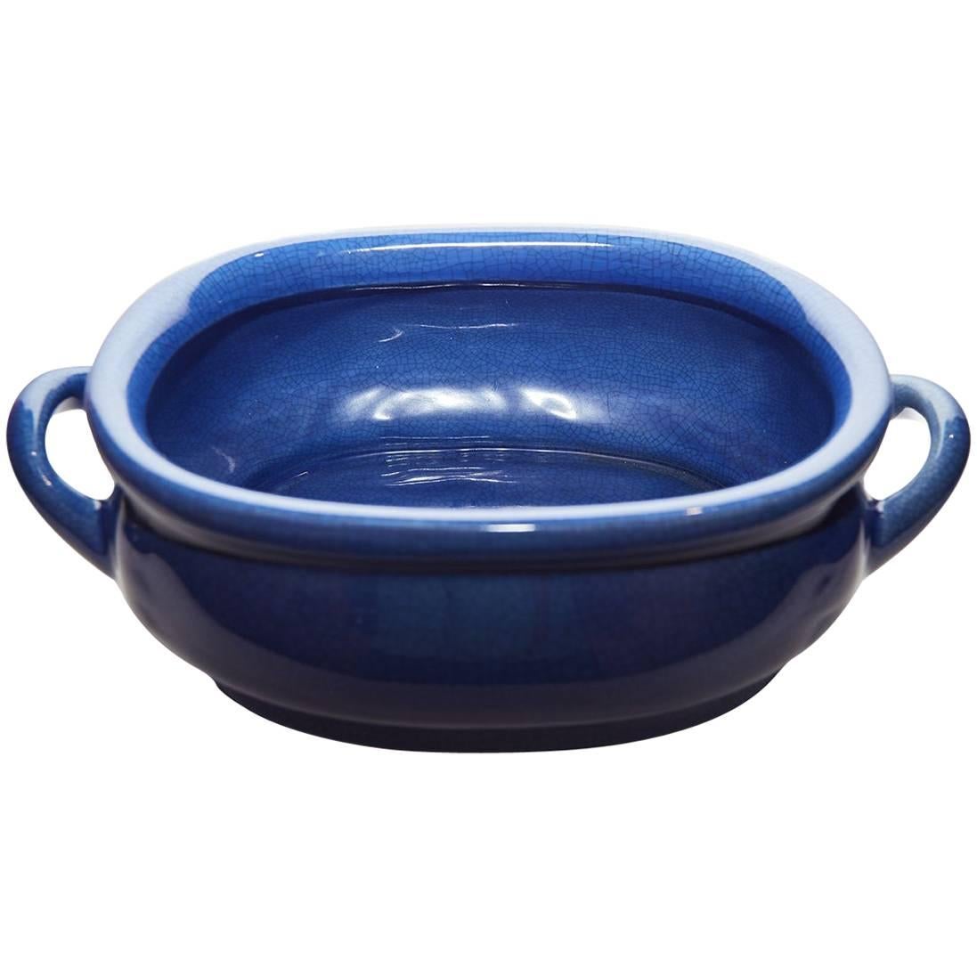 Contemporary Vase in Cobalt Blue For Sale