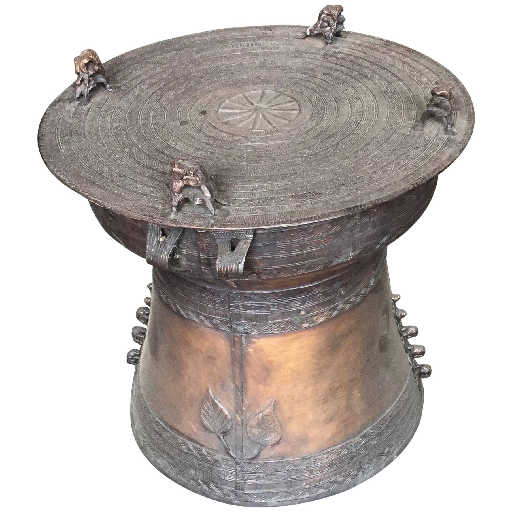 Rain Drum Bronze Haskell Antiques