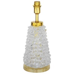 Pair of Italian Murano Rostrato Glass Table Lamps 4