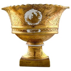 Antique French Great Centerpiece in Sevres/Paris Style, Gold-Plated