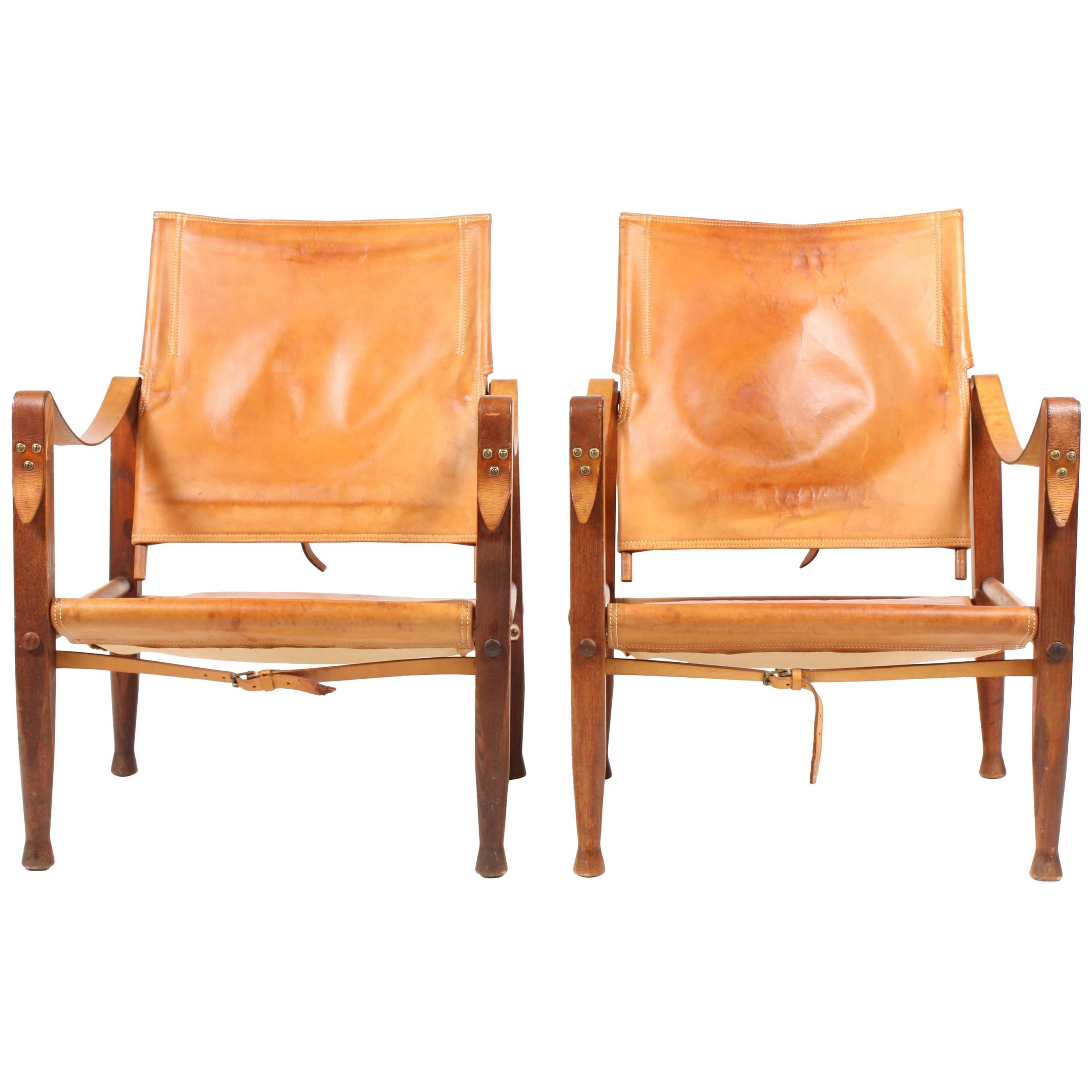 Pair of Safari Chairs by Kaare Klint