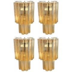 Set of Two Wall Lights Attributed to Venini