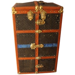 Large Goyard Wardrobe Steamer Trunk