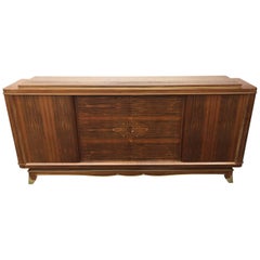 Art Deco Palisander Sideboard in the Style of Jules Leleu, circa 1930 6
