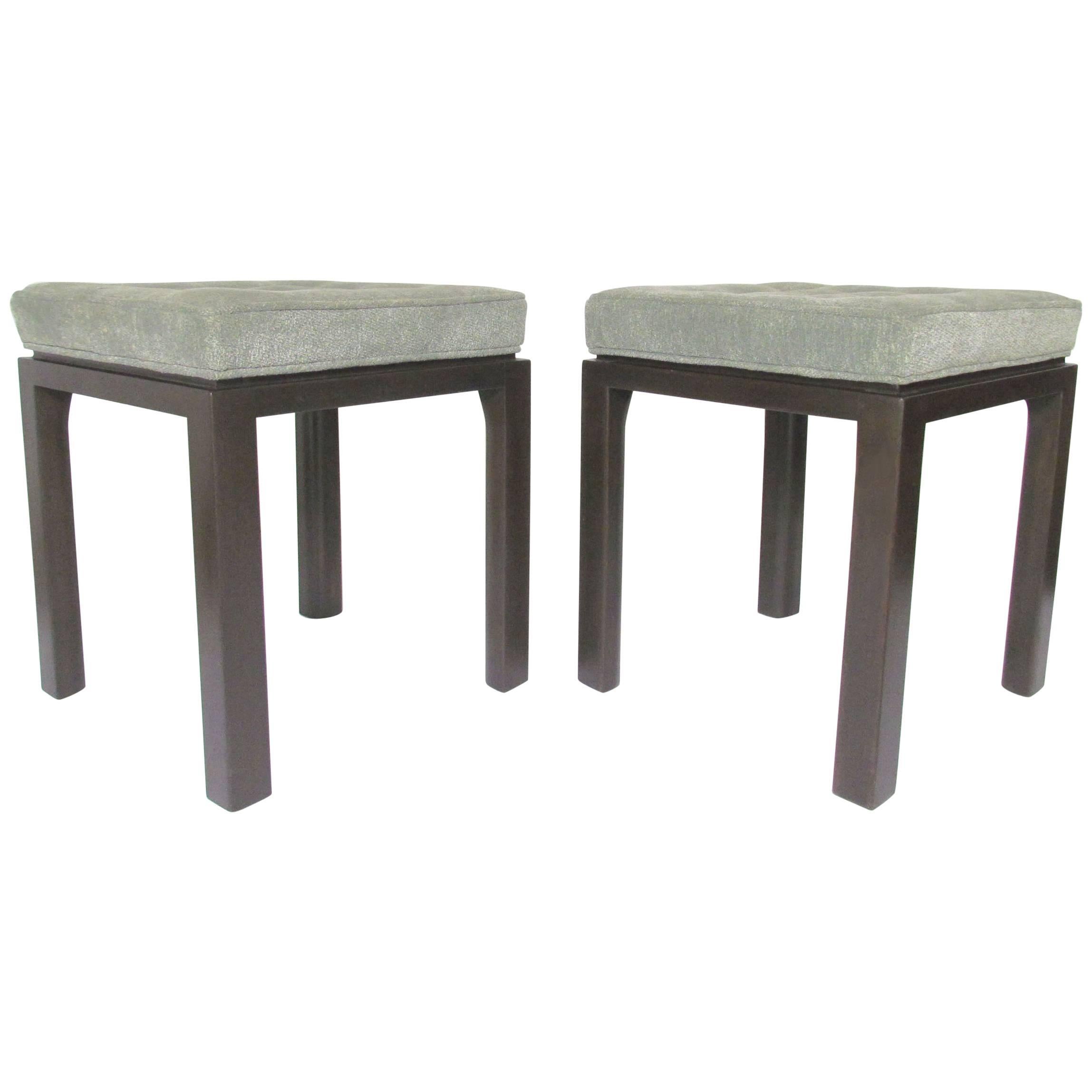 Pair of Mid-Century Modern Stools by Harvey Probber