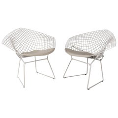 Harry Bertoia for Knoll Diamond Lounge Chairs, Pair