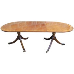 Antique Regency Style Mahogany Extending Dining Table