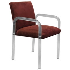 Hollywood Regency Lucite Waterfall Desk Armchair After Charles Hollis Jones 10