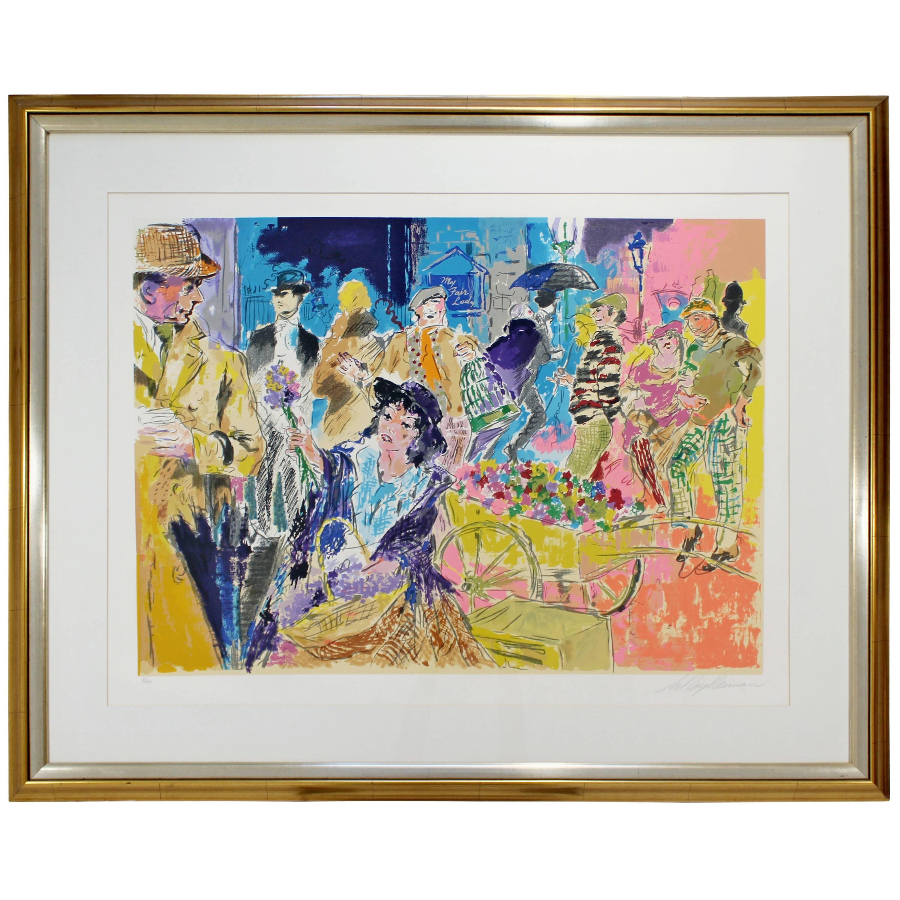Mid-Century Modern Leroy Neiman Litho Signed Numbered 1/300 My Fair Lady Framed