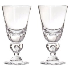 12 Exceptional Modernist Steuben Baluster Water Goblets