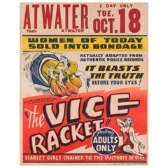 "Gambling With Souls / The Vice Racket" Original American Movie Poster