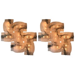Pair of Sconces by Carlo Nason for Mazzega Murano, Italy, 1970s