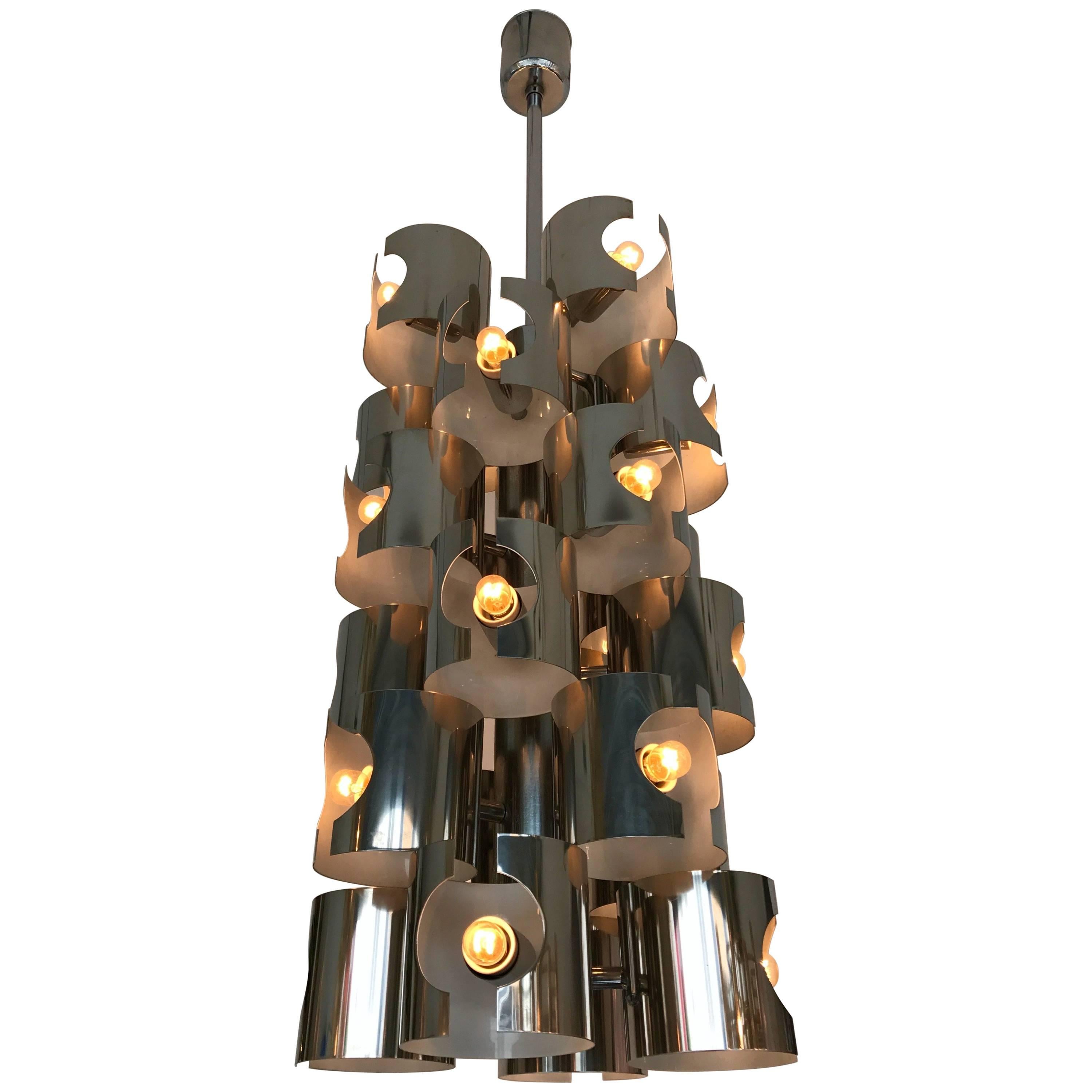 Chandelier by R. Fontana, Italy, 1970s