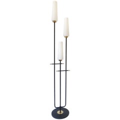 French Three-Light Floor Lamp by Maison Lunel 2