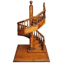 Oak Apprentice Staircase Model Early 20th Century