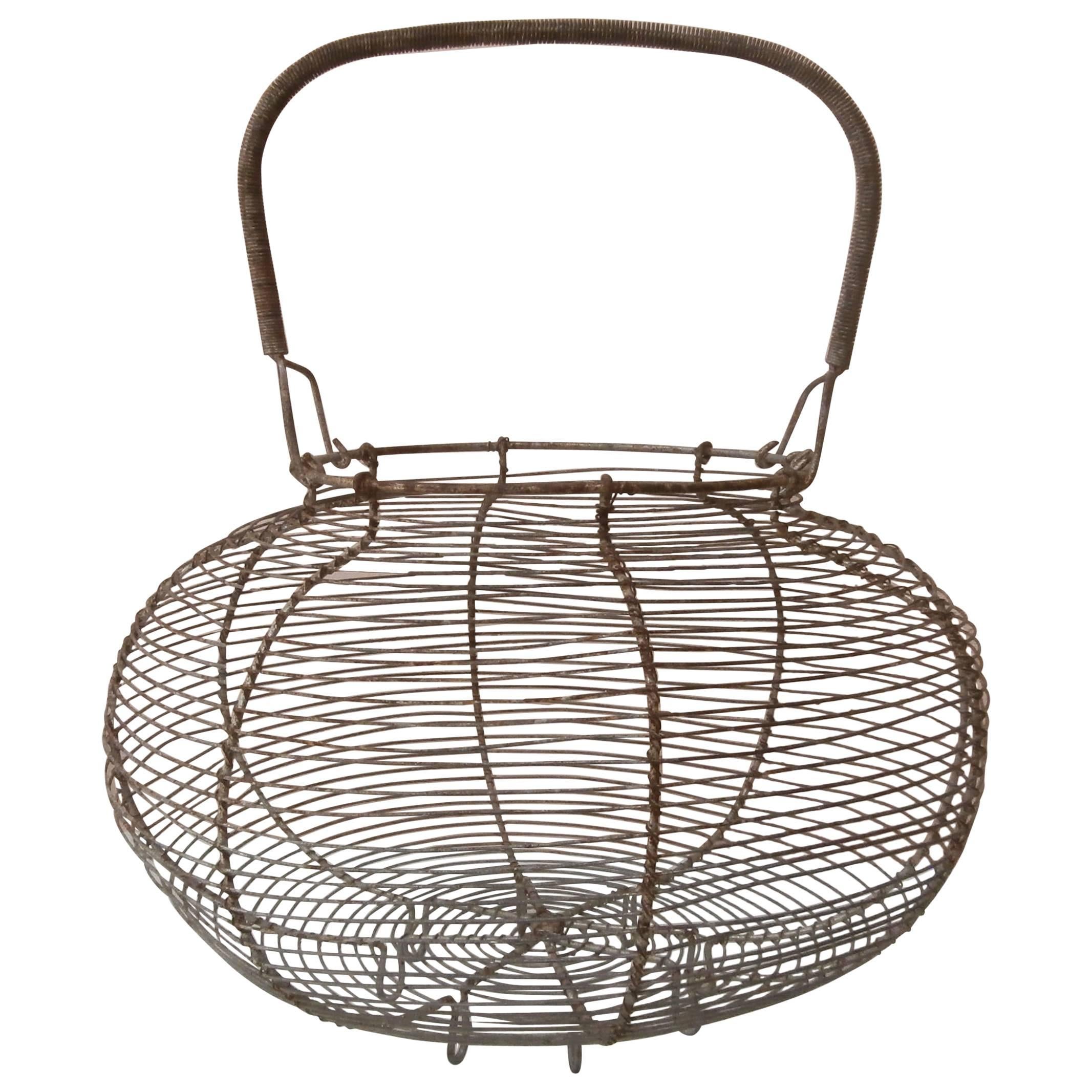 Large French Wire Salad Basket