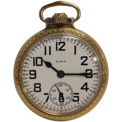 Elgin 21 Jewel B.W. Raymond Railroad Grade Taschenuhr Montgomery Zifferblatt