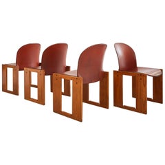 Set of Four Afra & Tobia Scarpa Chairs 8