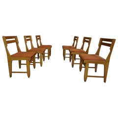 Set of Six Chairs "Guillerme et Chambron"